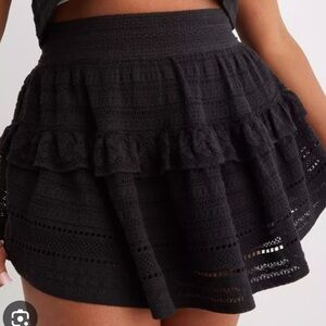 aerie Rock n Roll Lace mini skirt